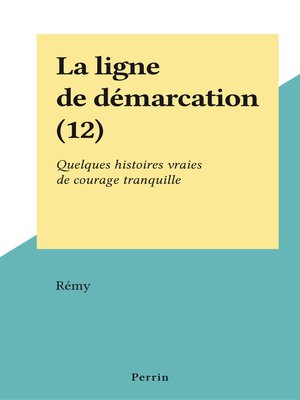 cover image of La ligne de démarcation (12)
